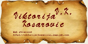 Viktorija Košarović vizit kartica